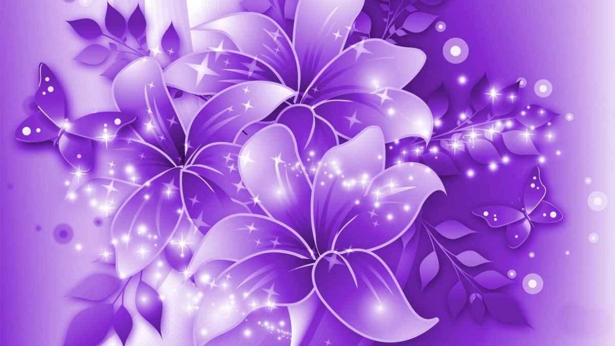 Розовые и сиреневые цветы