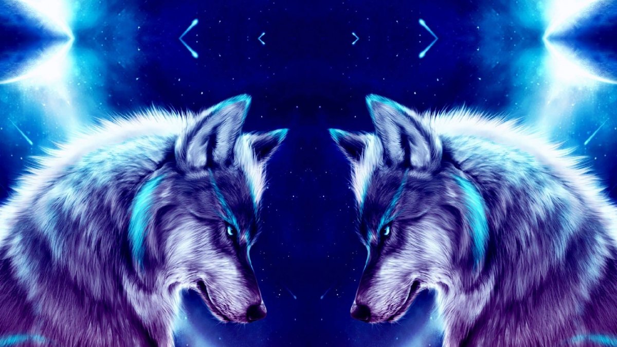 Красивые обои с волками