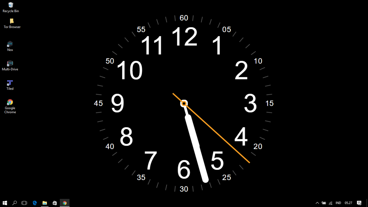 Анимированные обои с часами