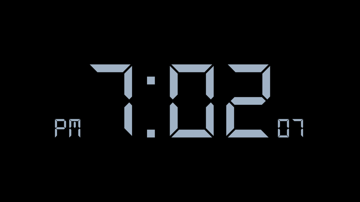 Заставка на экран блокировки часы