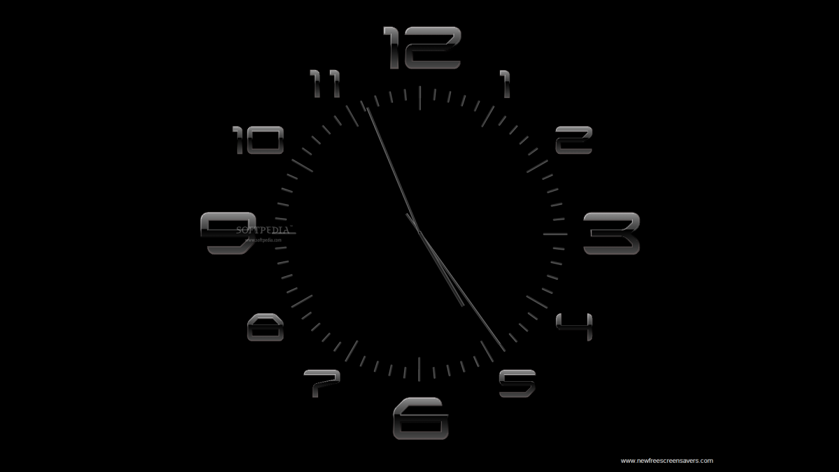 Циферблат на черном фоне