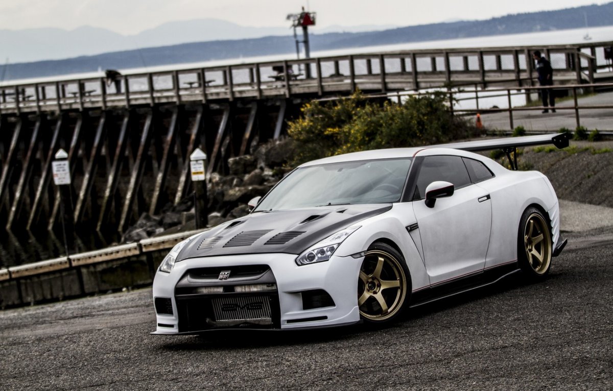 Nissan GTR 35 4k ночь