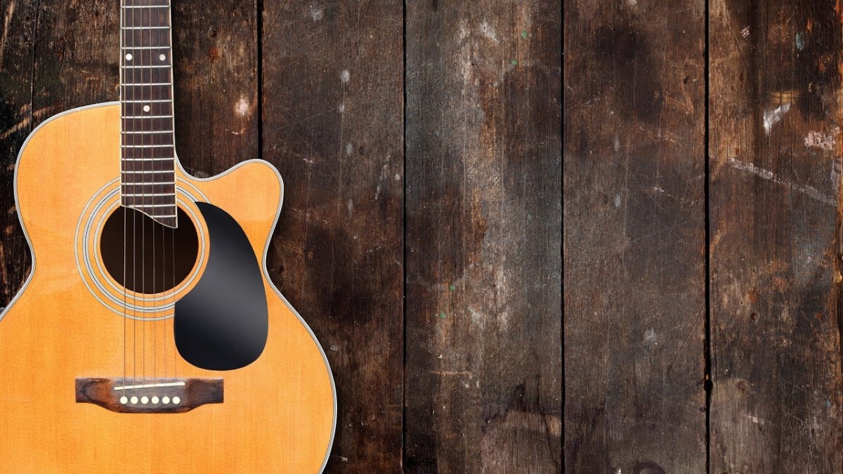 Акустическая гитара фон