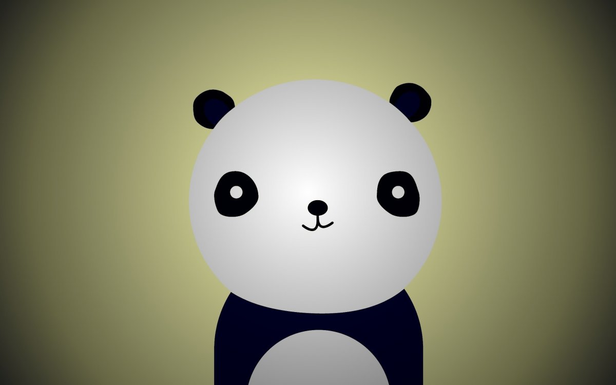 Обои панды светящийся ночью