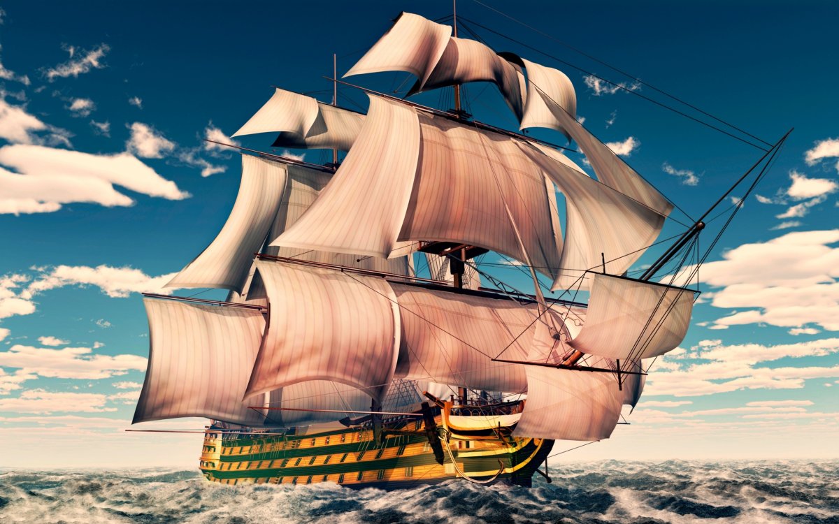 Чёрная Жемчужина корабль пираты Карибского моря