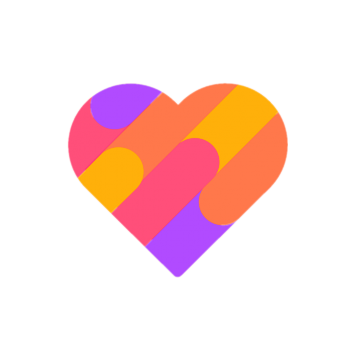 Розовый фон с сердечком по середине