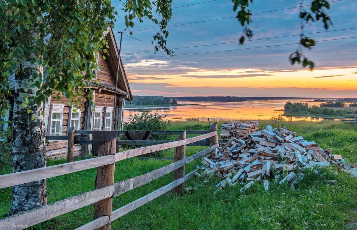 Русская деревня глубинка лето