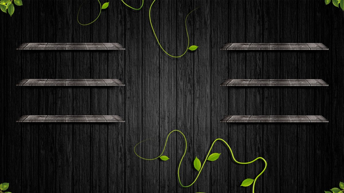 Полочки для иконок на рабочем столе