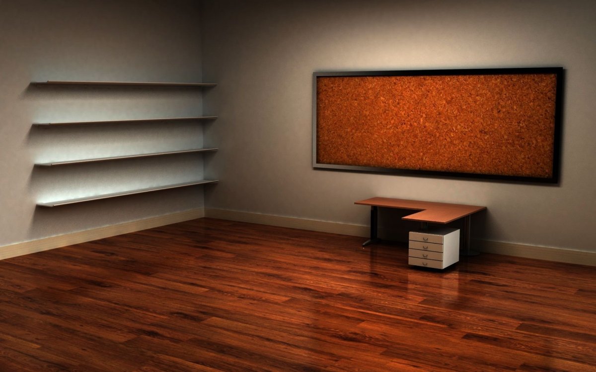 Обои на рабочий стол стол и полки