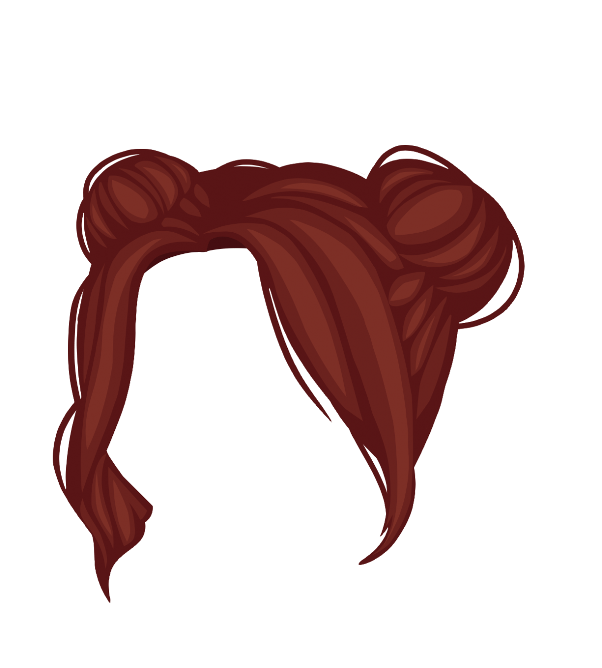 Волосы для гачи без фона