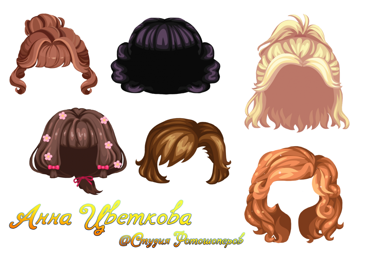 Волосы гача лайф без фона