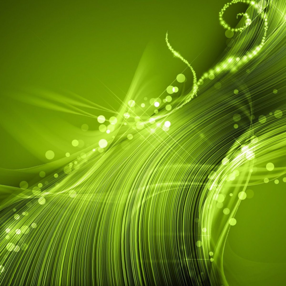 Желто зеленая абстракция