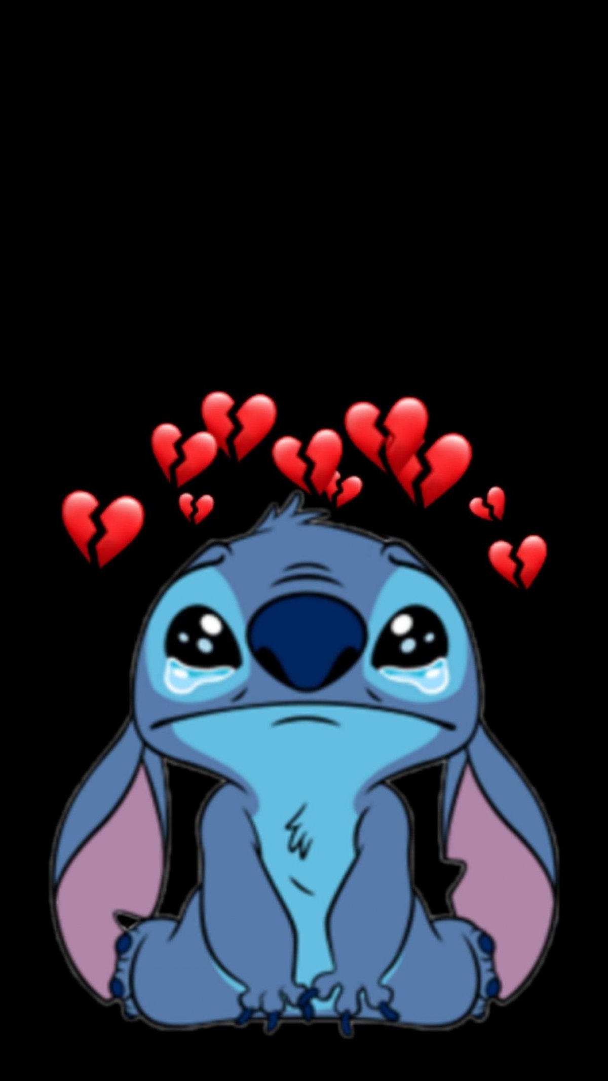 Стич картинки с сердечками