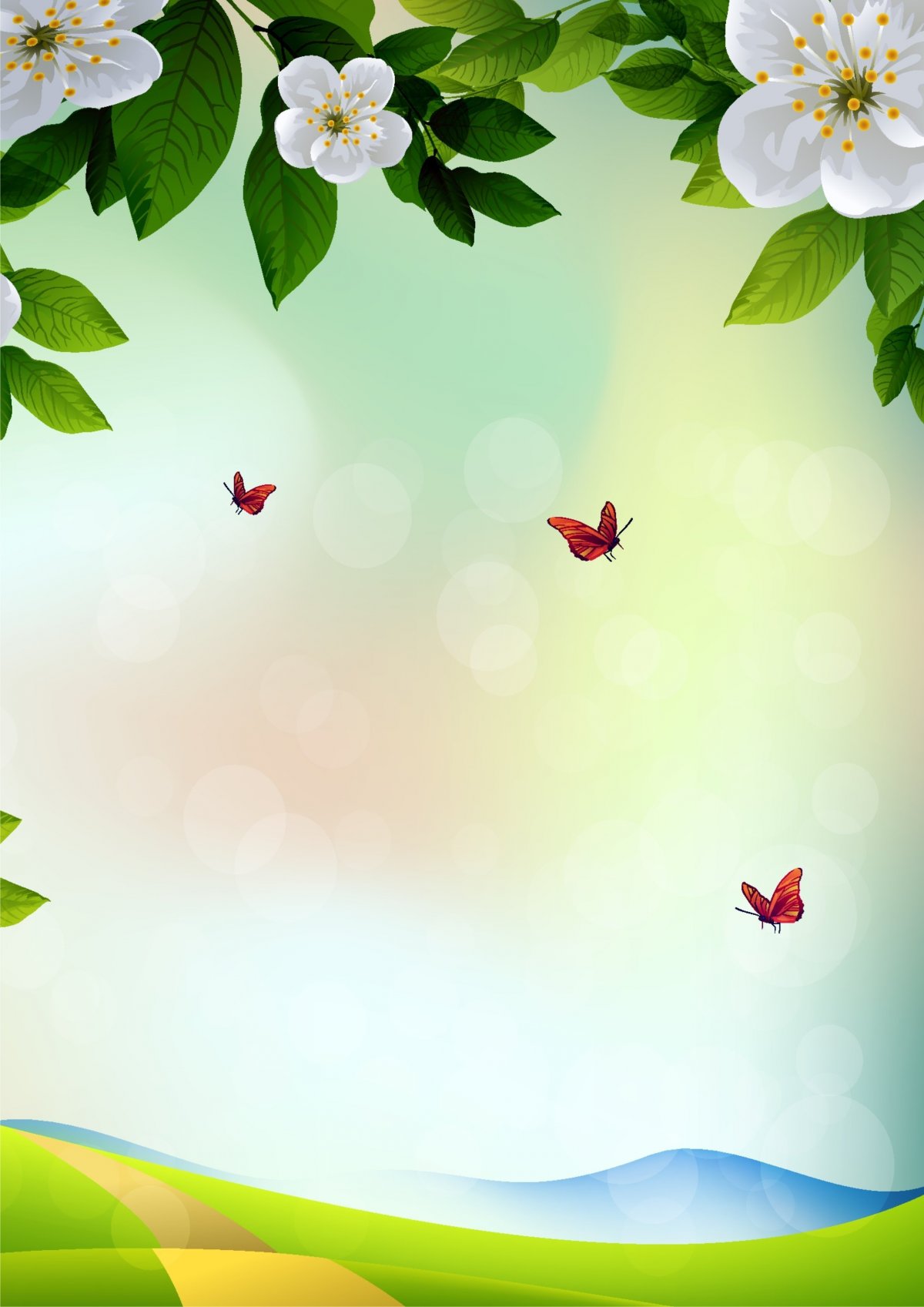 Весенний фон для презентации