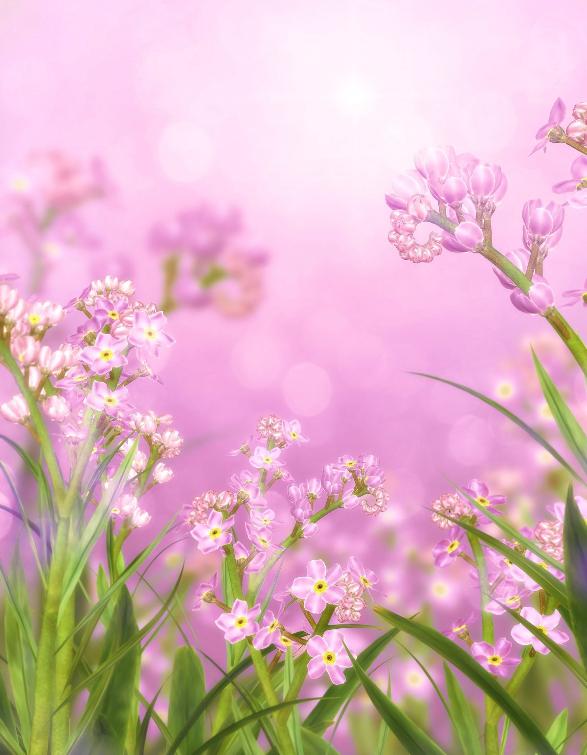 Весенний фон вертикальный