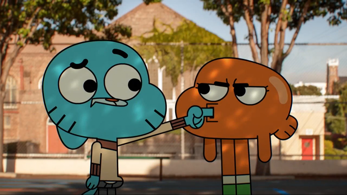 Дарвин из удивительного мира Гамбола на обои