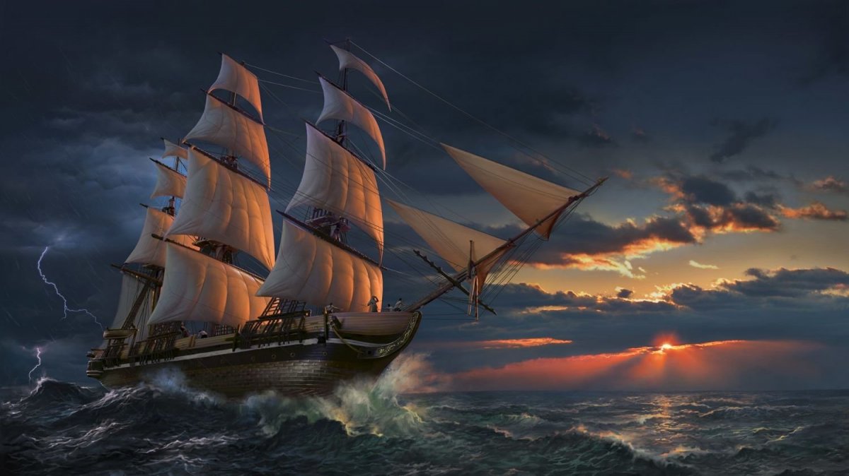 Баркентина корабль