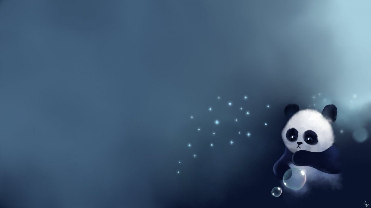 Панда арт обои