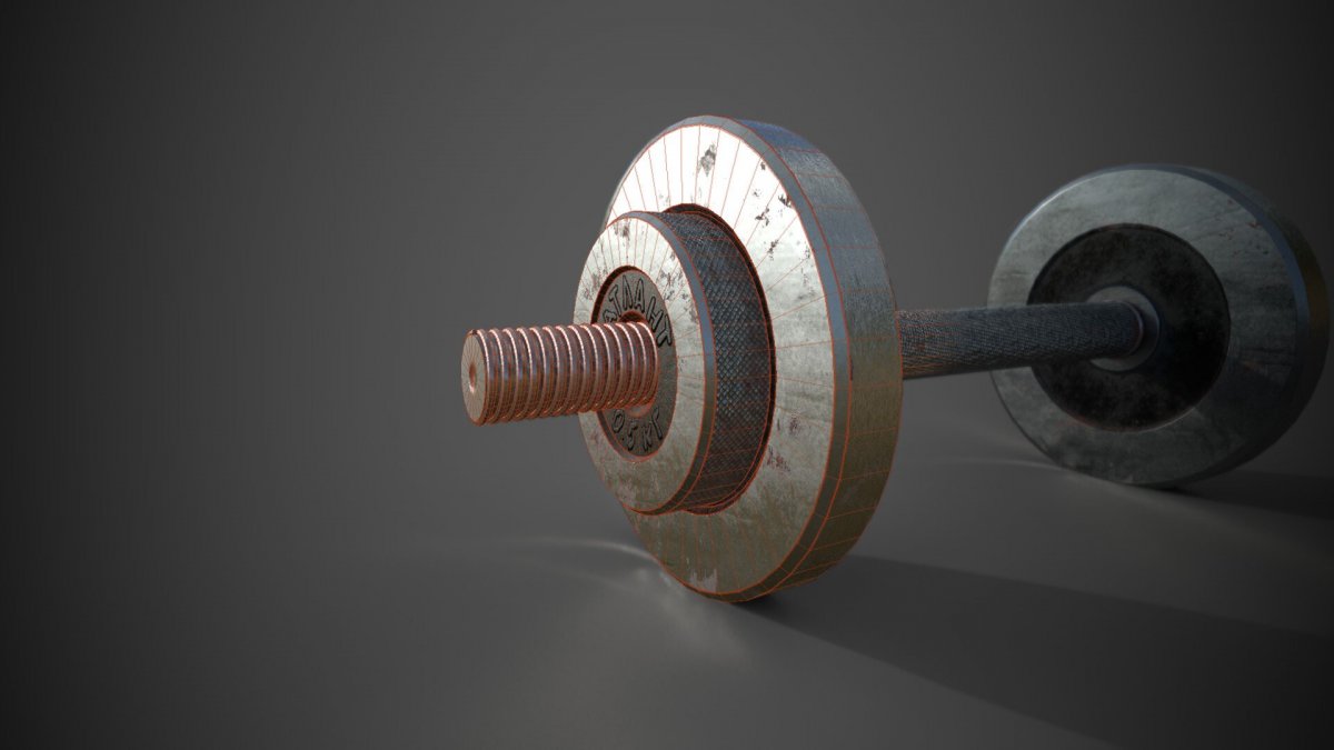 Как нарисовать гантели