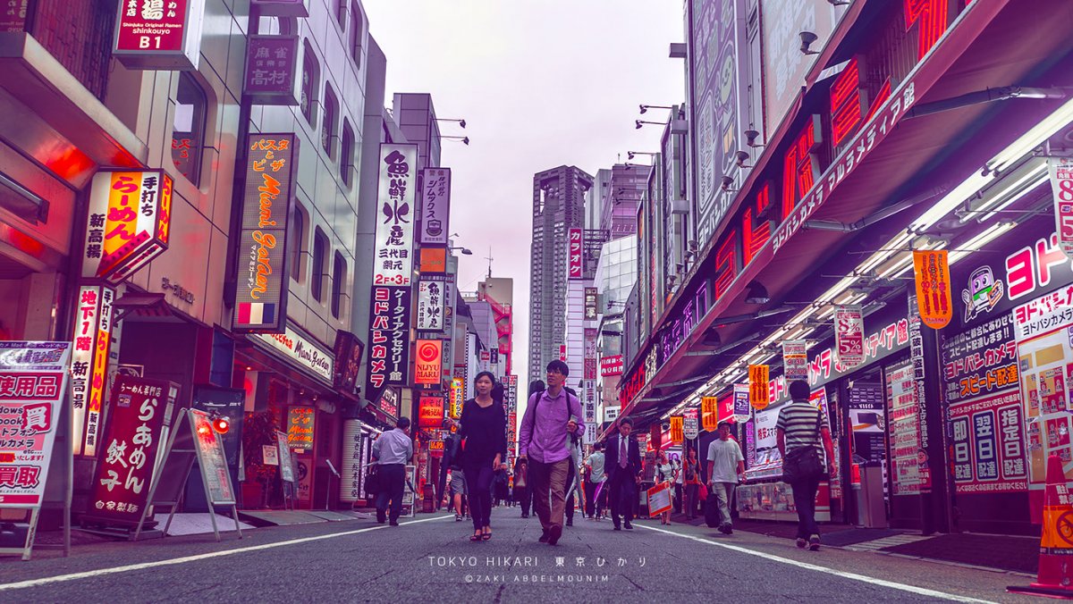 Обои в стиле токио