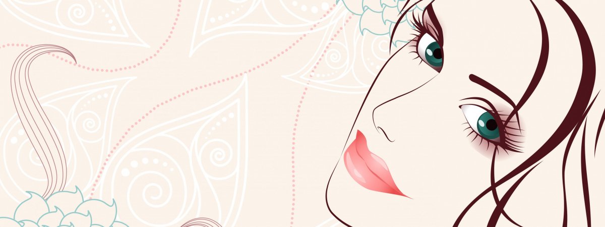 Ресницы на розовом фоне