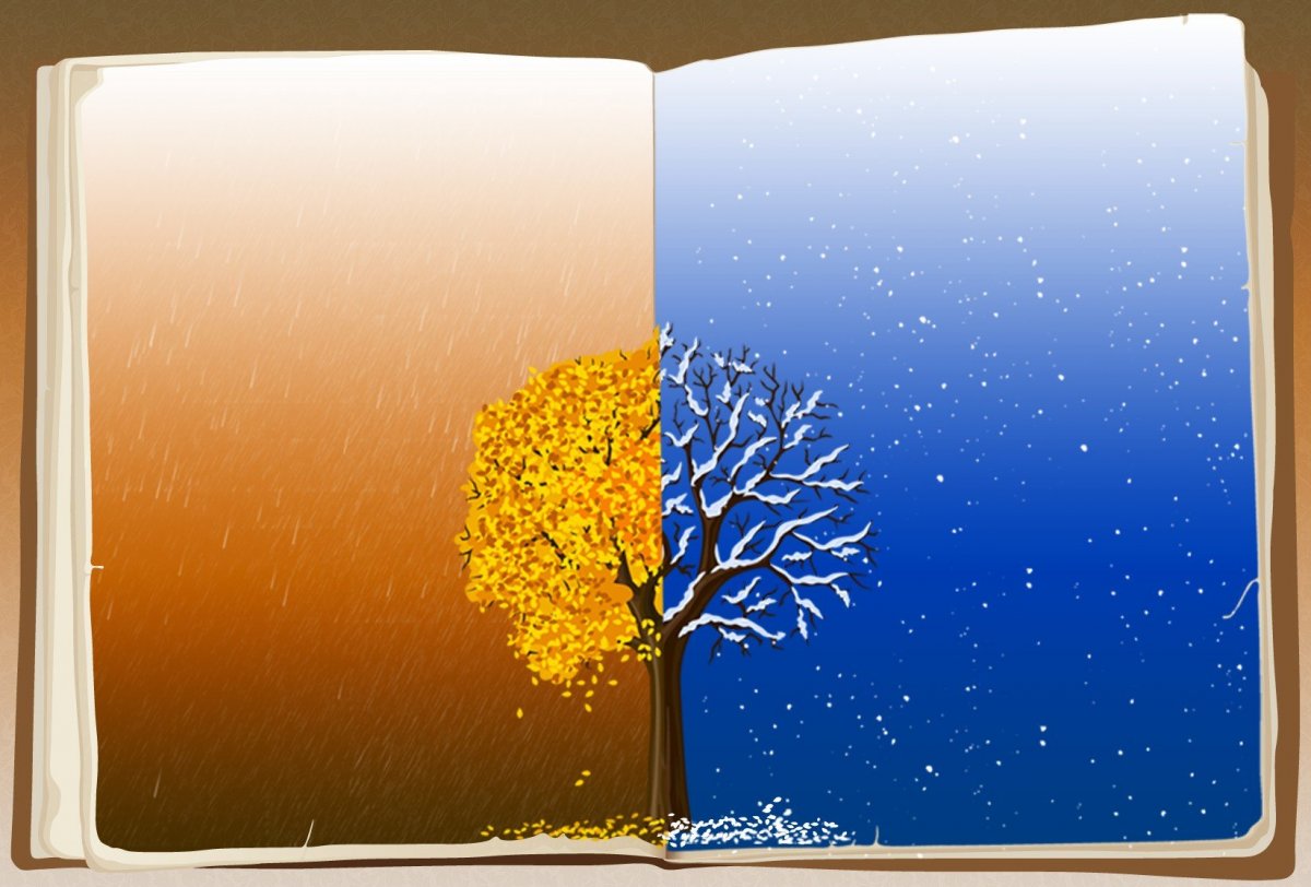 Фон осенний детский