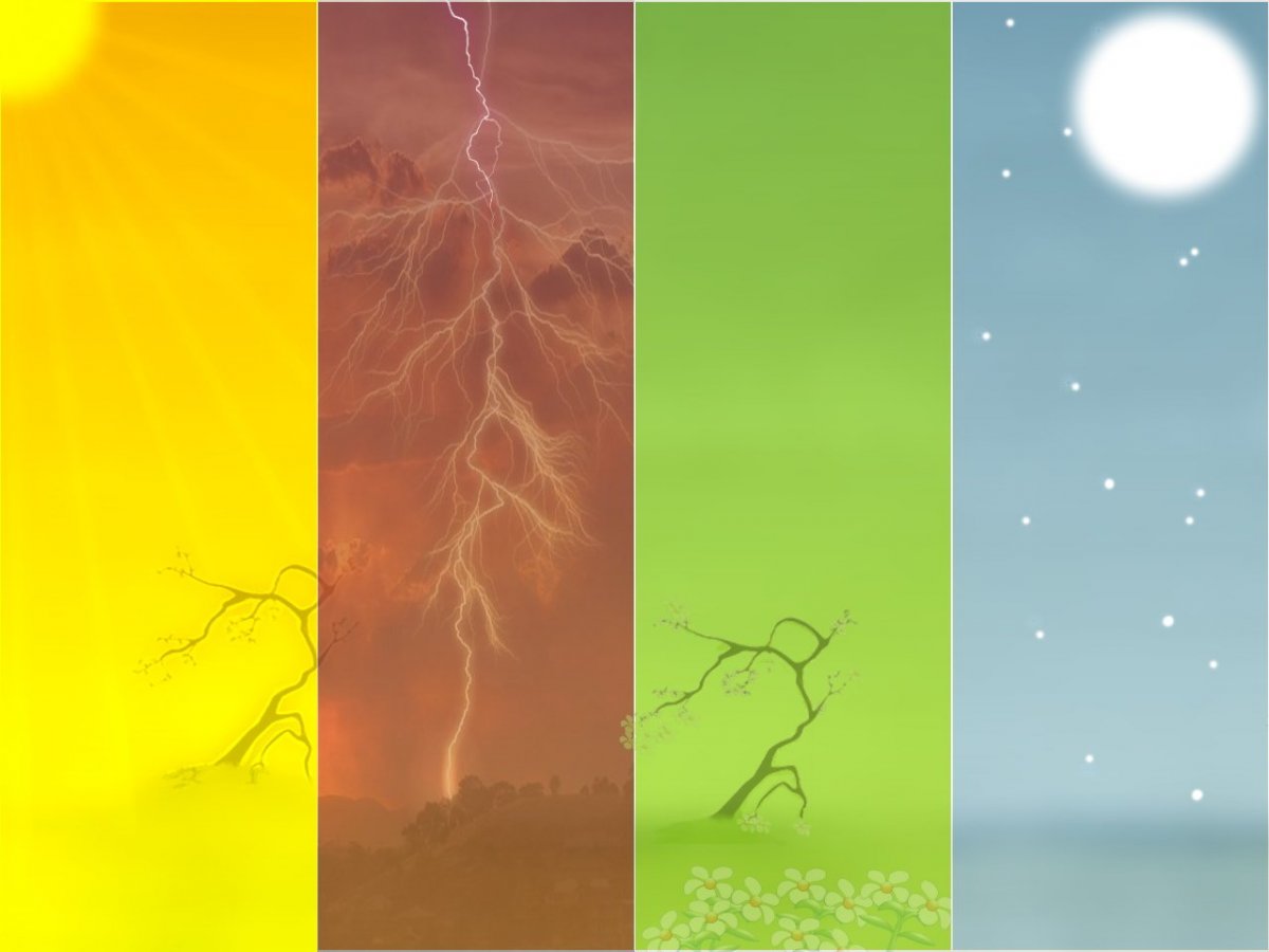 Векторный фон зима