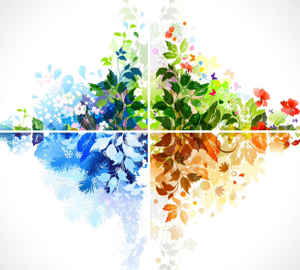 Пейзаж времена года