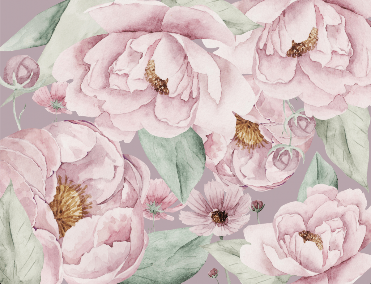 Фреска пыльная роза