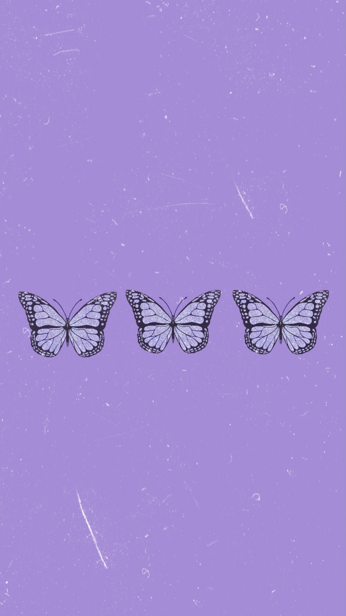 Сиреневый фон с бабочками