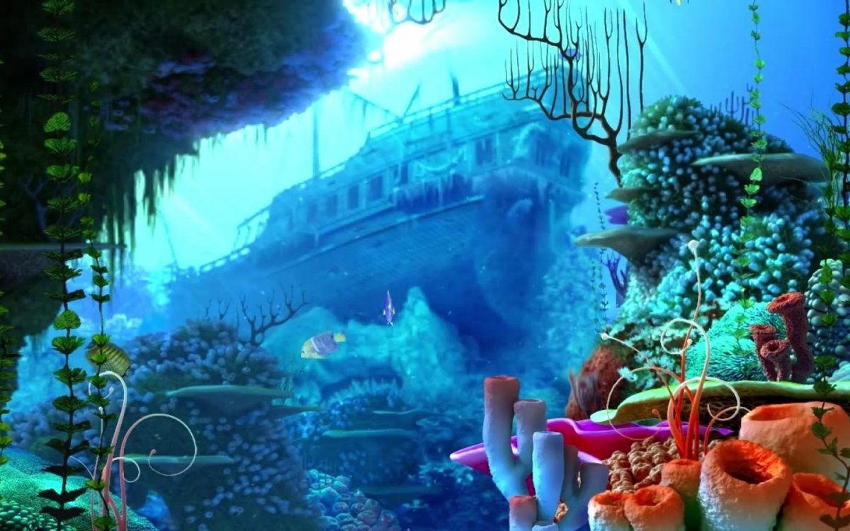 Живые обои на телефон аквариум