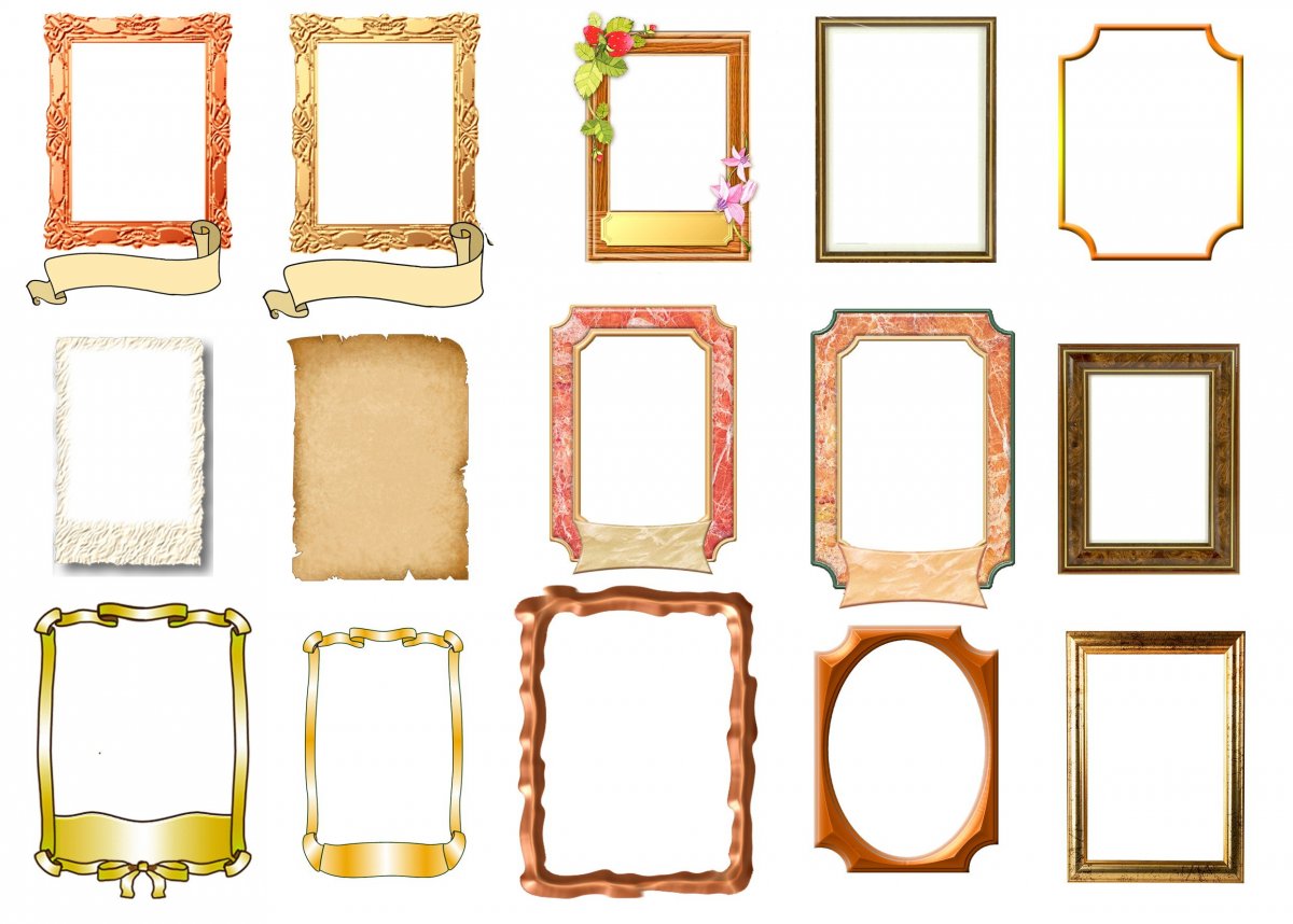 Винтажные цветочные рамки