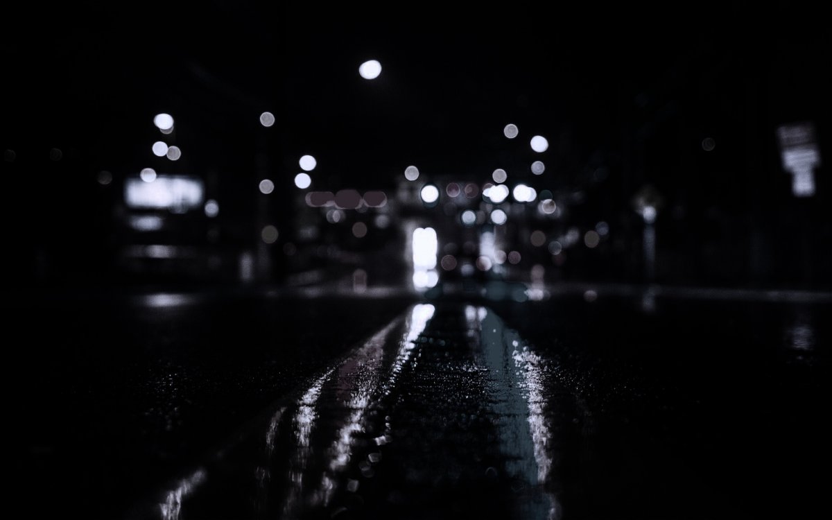 Дорога дождь ночь
