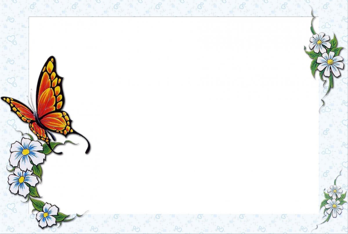 Рамка с бабочками для текста