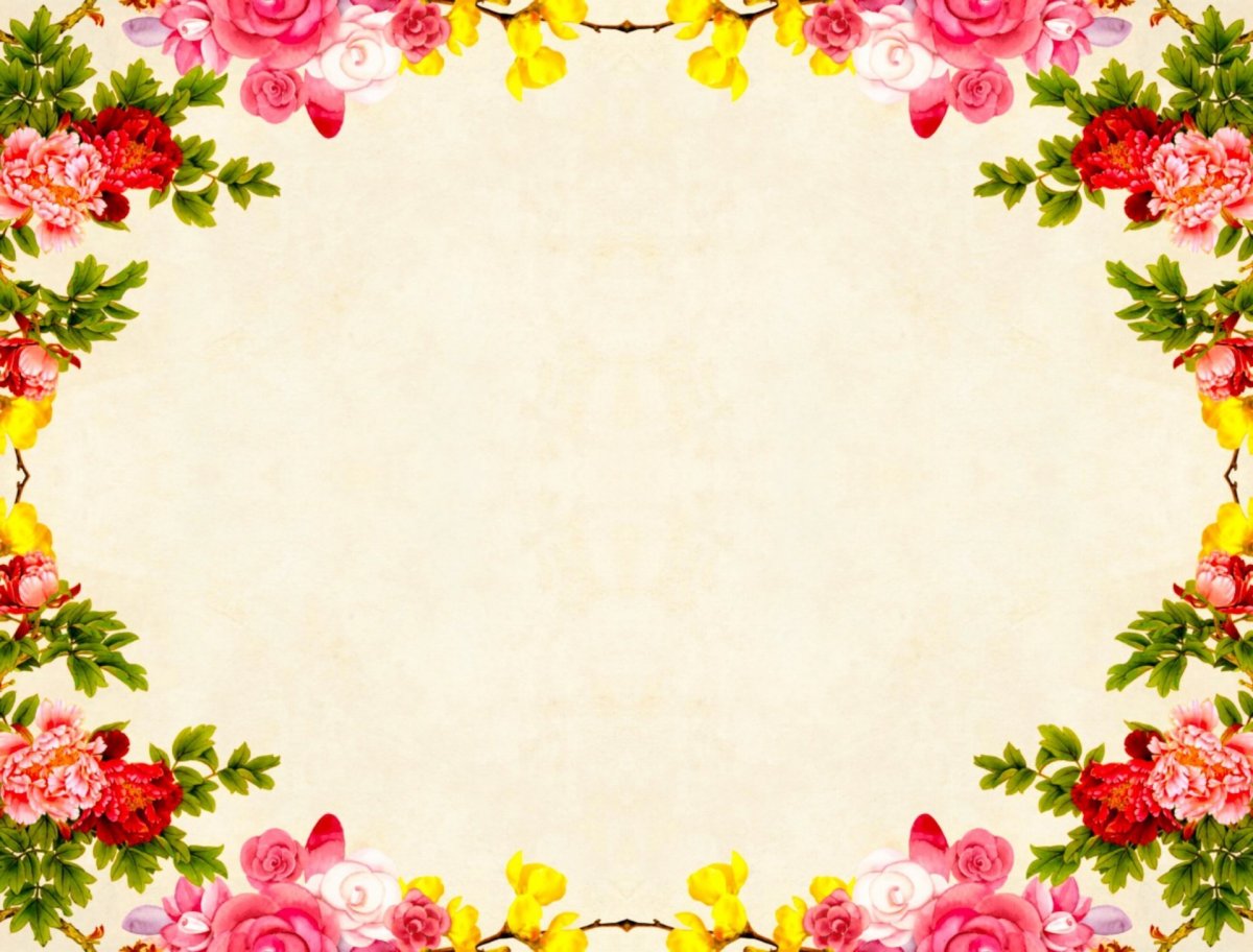 Рамка цветы