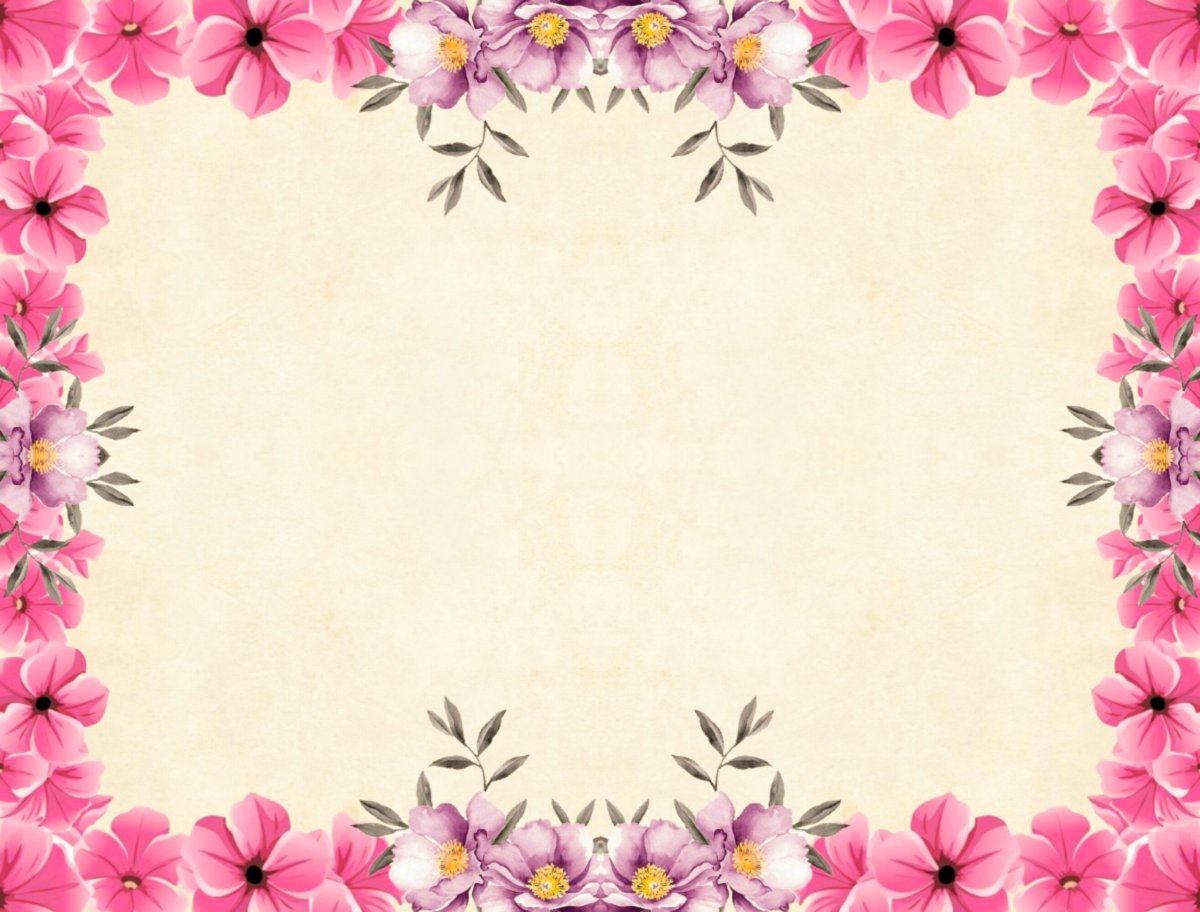 Рамка с цветами