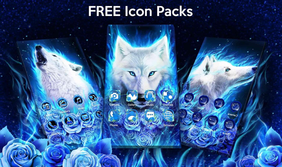 Живые обои волки для андроида