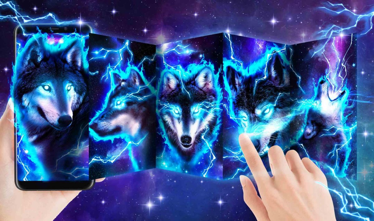 Заставки на телефон волки