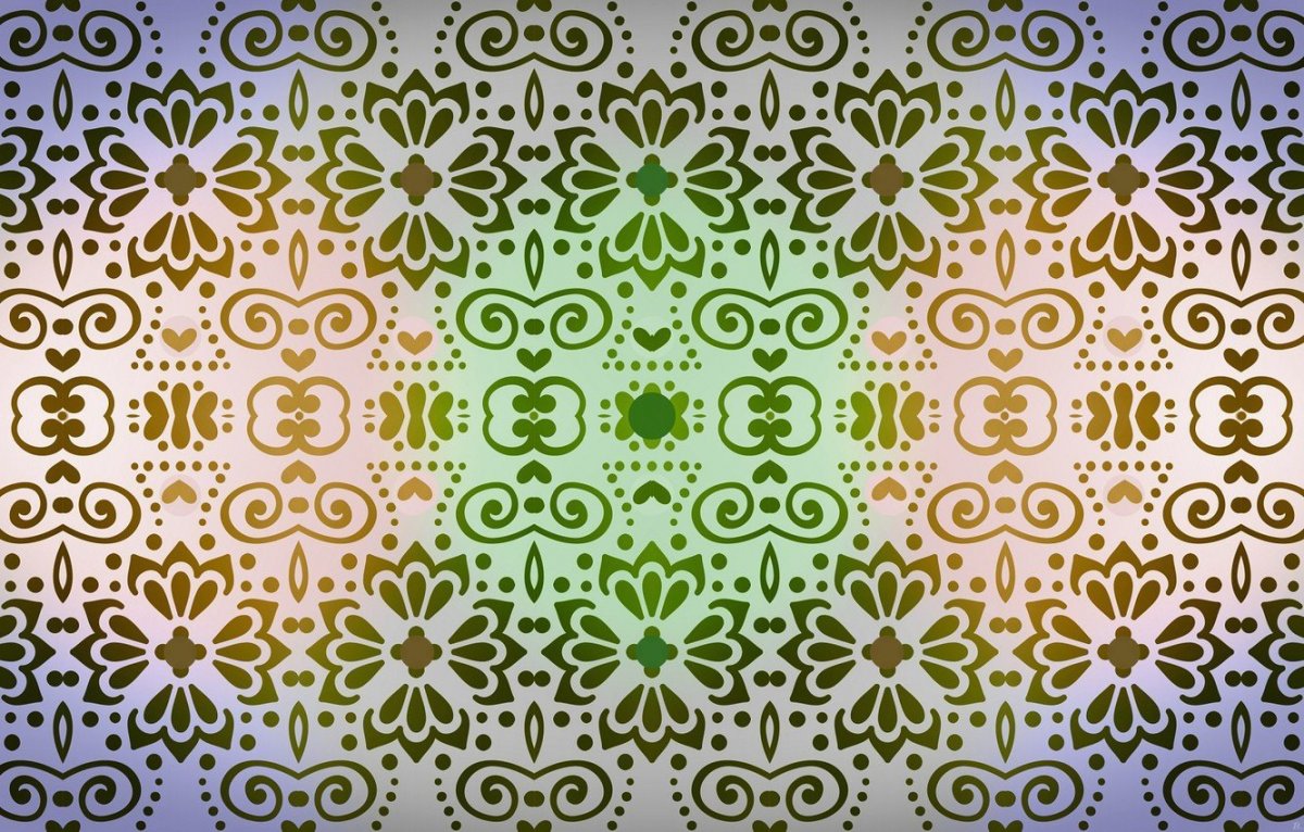 Орнамент Дамаск золото