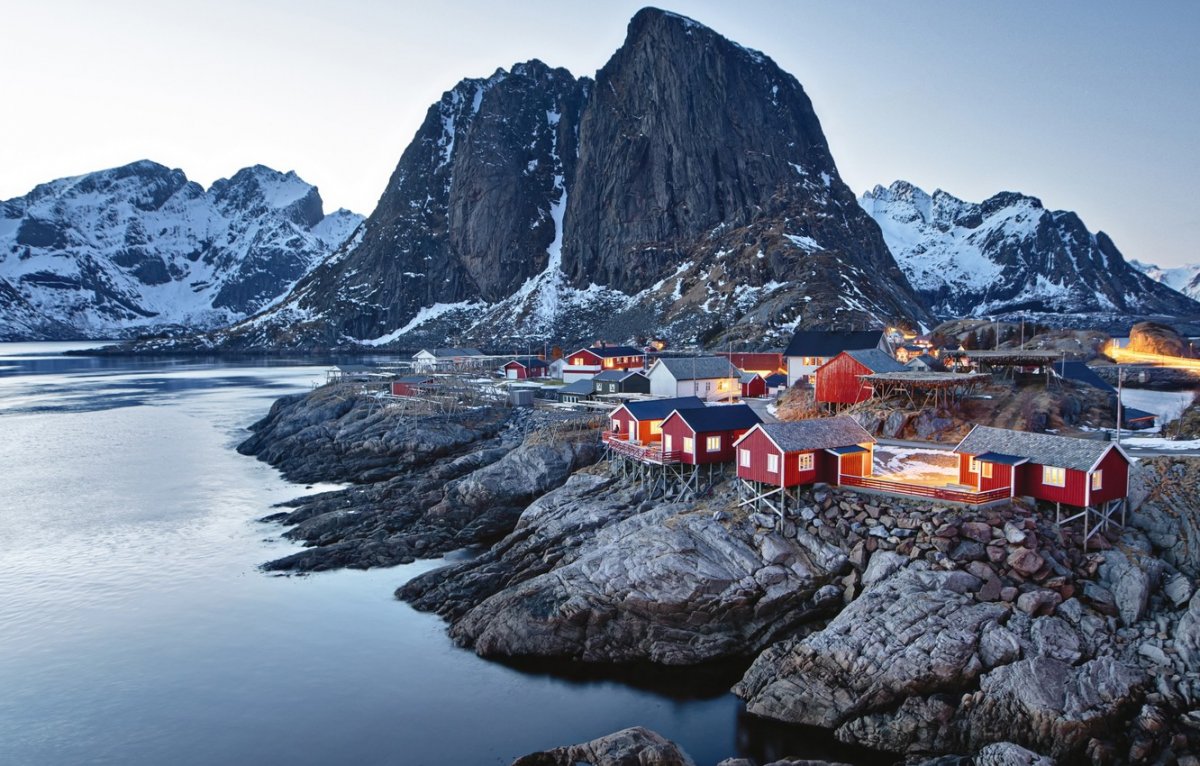 Норвежские фьорды панорама