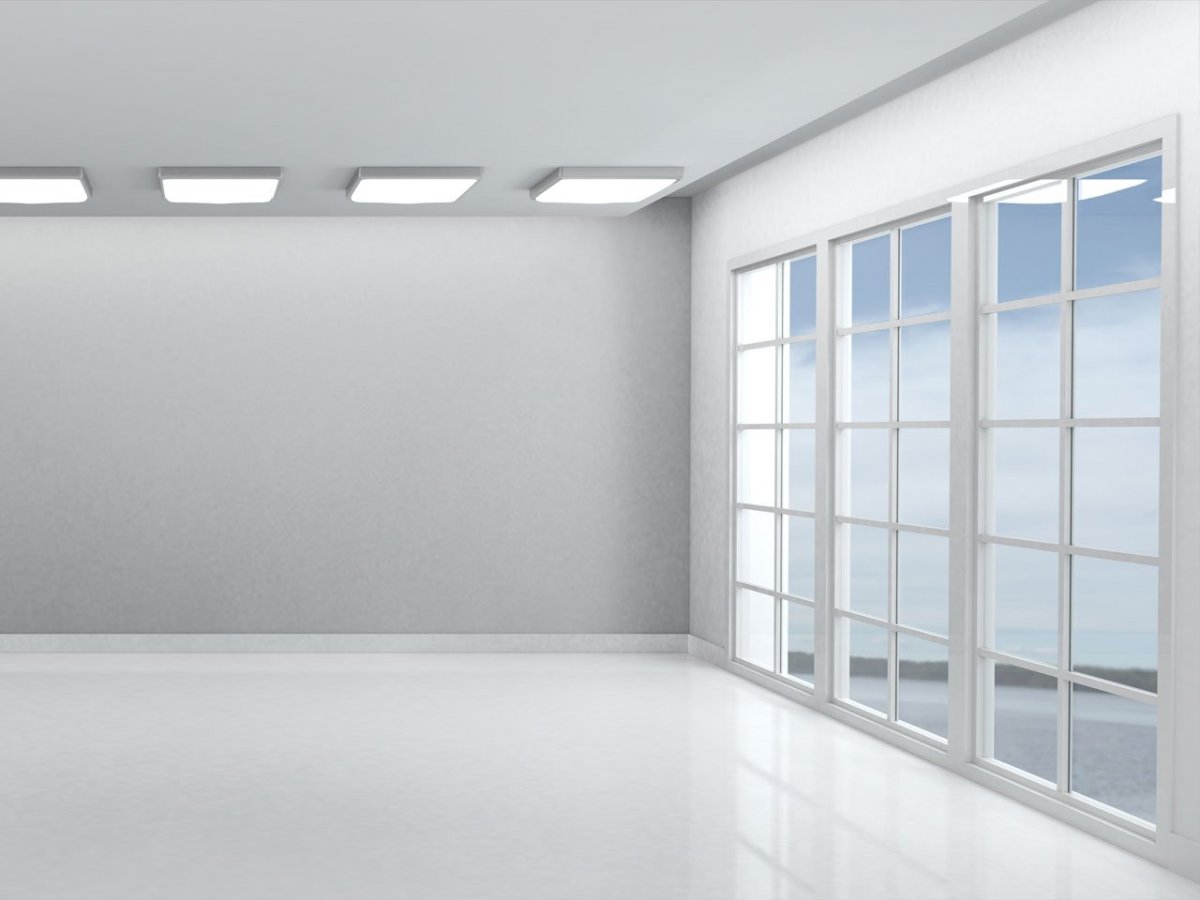 Белая комната пустая