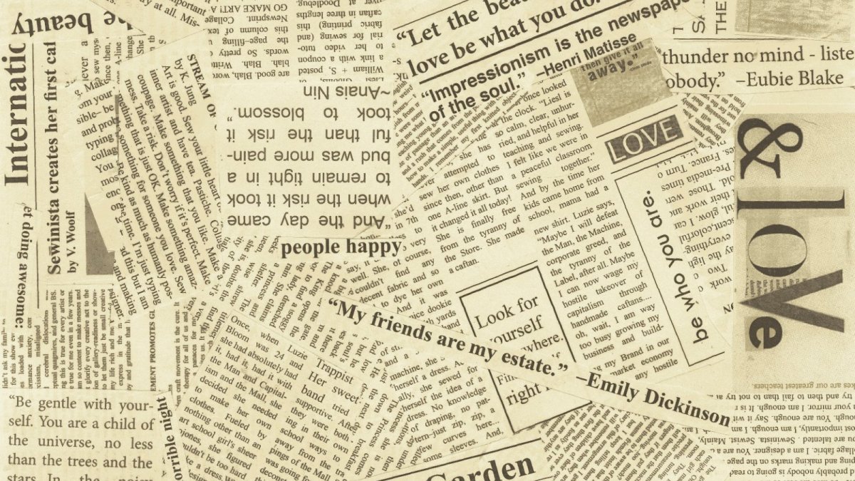 Газетные вырезки фон