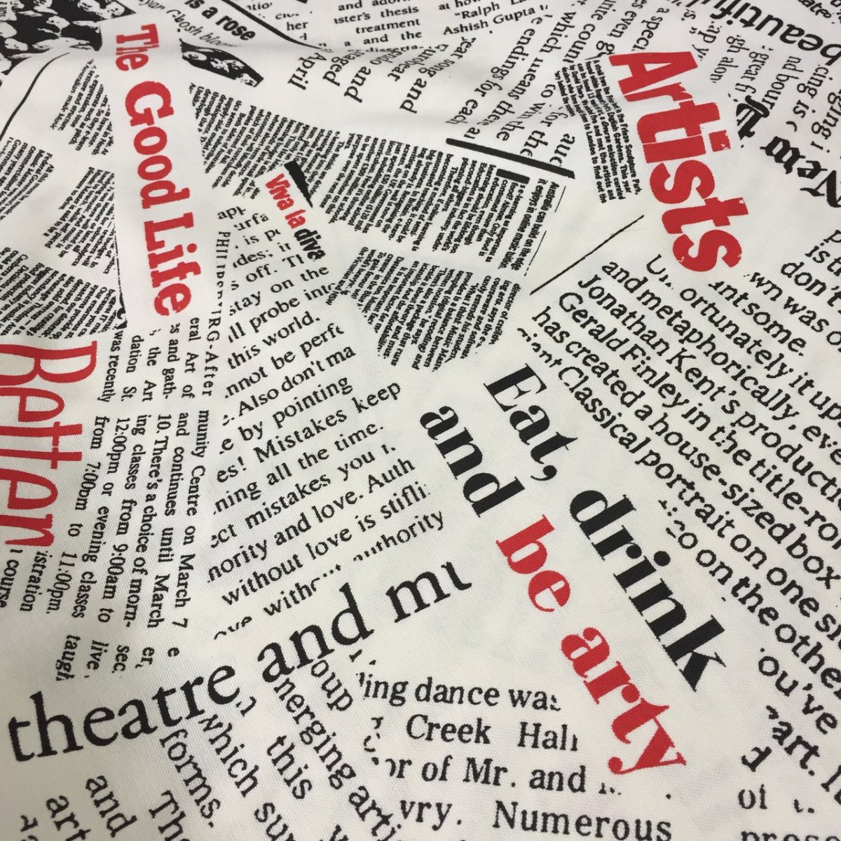 Ткань газета