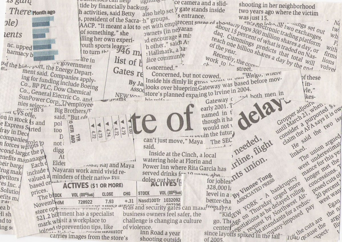 Газета Иностранная фон