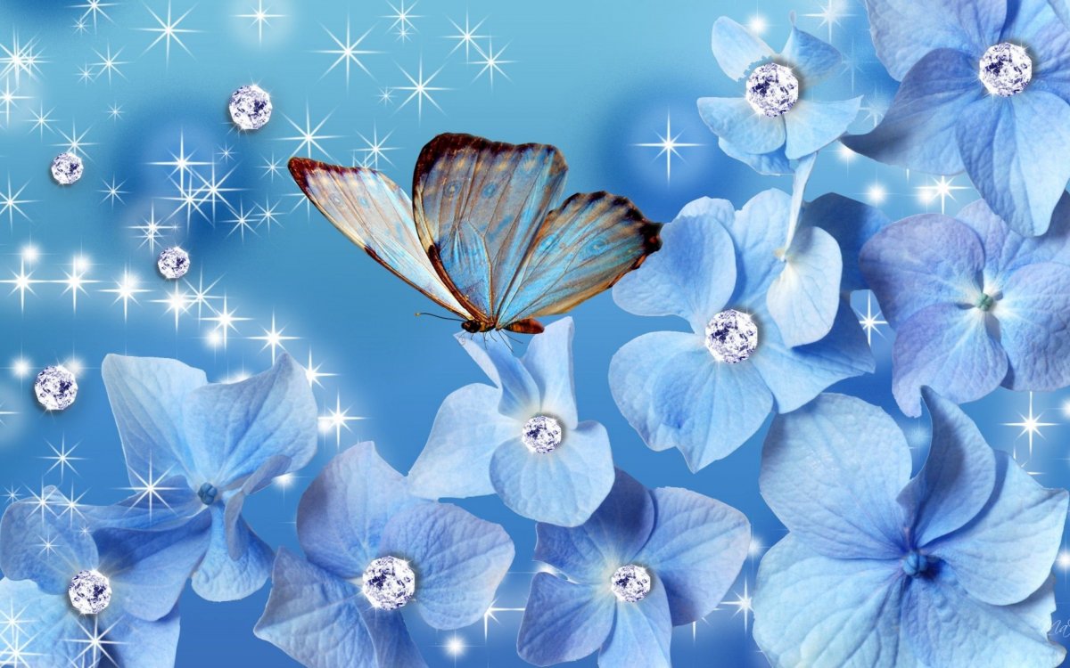 Алмазная мозаика живопись бабочки
