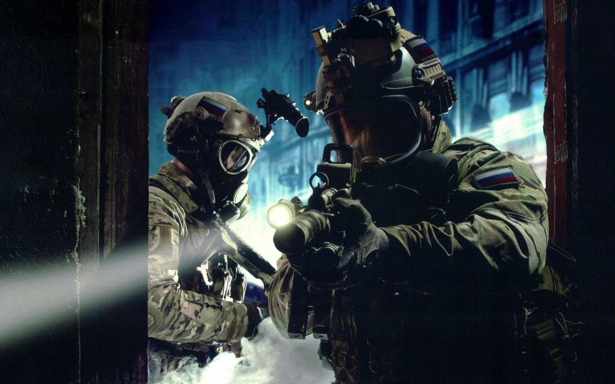 Спецназ зимой в горах