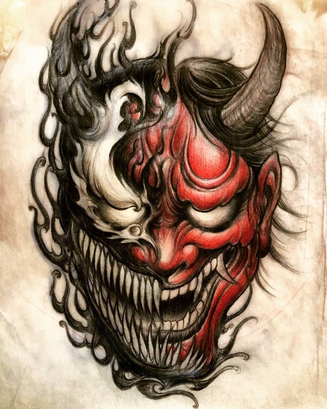 Демон Ханья тату