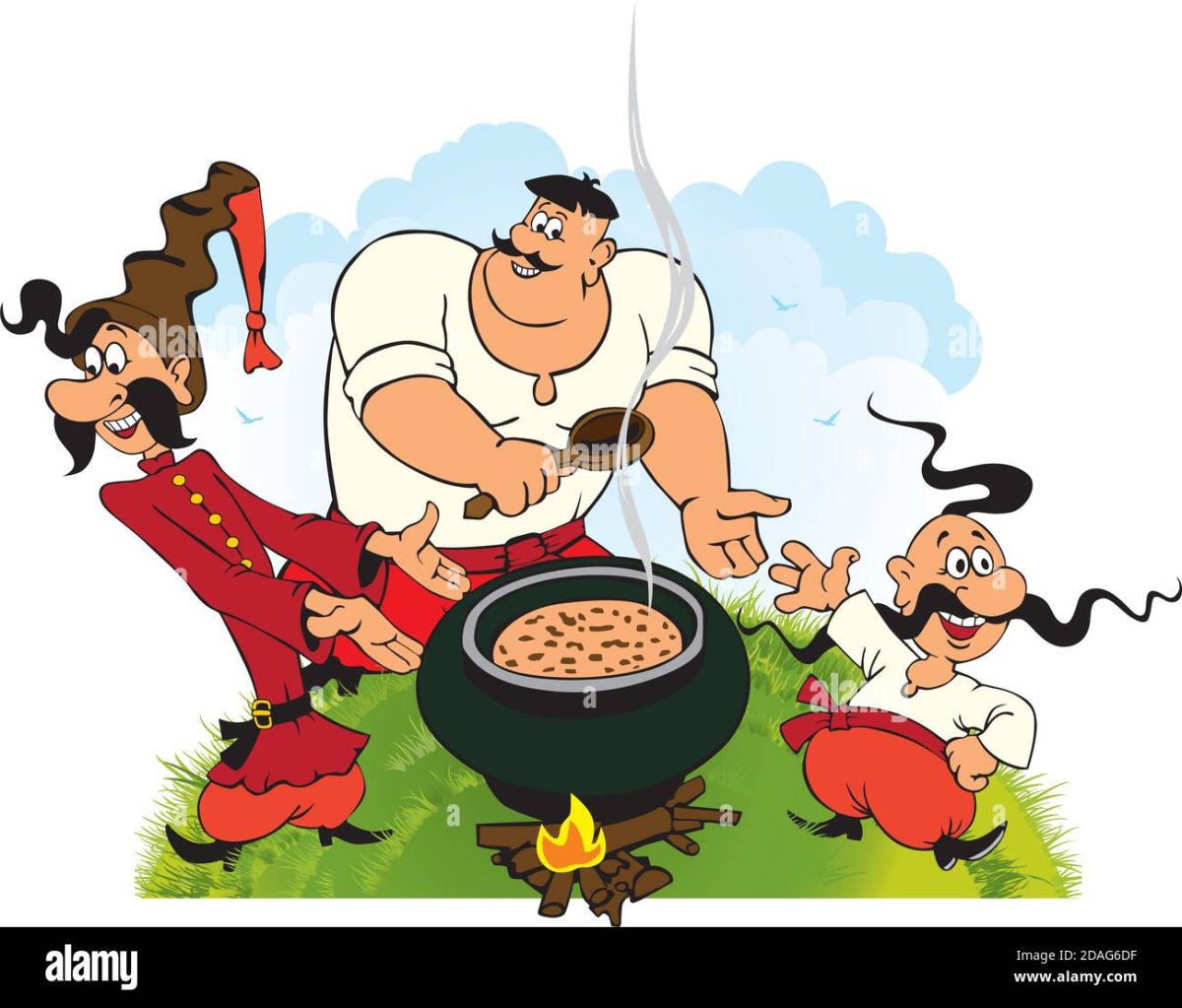 Казаки обедают