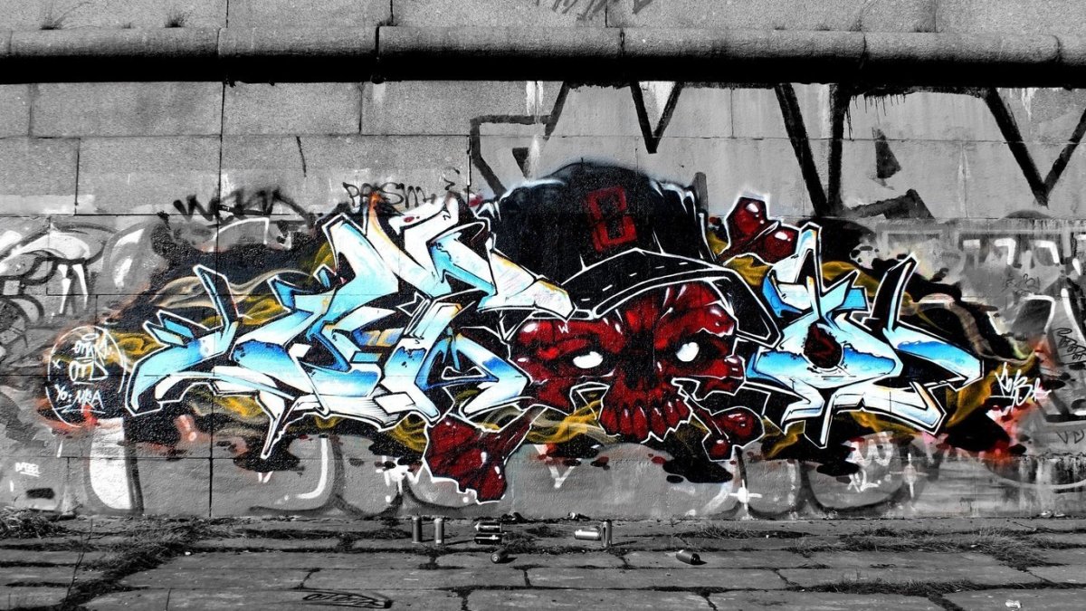 Обои в стиле граффити