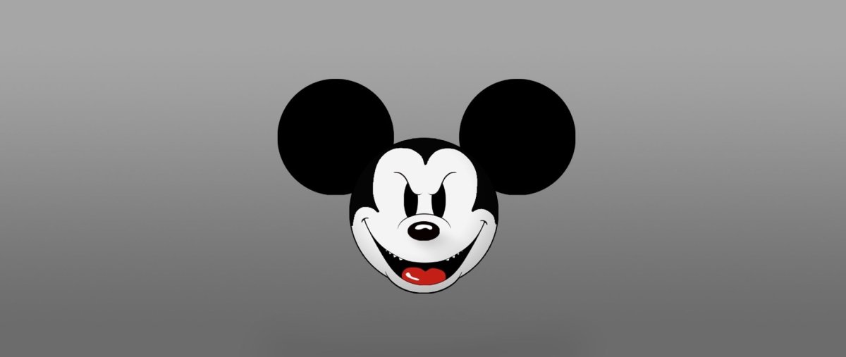 Микки Маус в минималистичном стиле